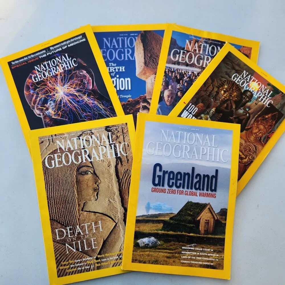 2X National Geographic Magazine Bundle Lot of 2 Magazines 1960 - 2024